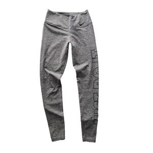 Nike Just Do It Dri-Fit Leggings Size XS Gray